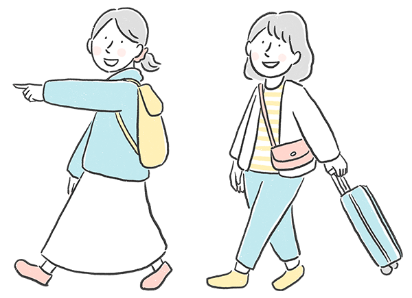 旅行者イラスト